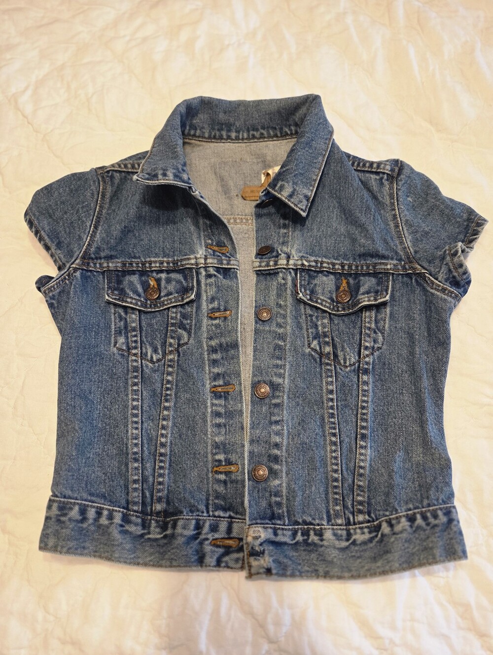 VTG 80s 90s Levis Short Sleeve Denim Jacket USA Made Size Medium​